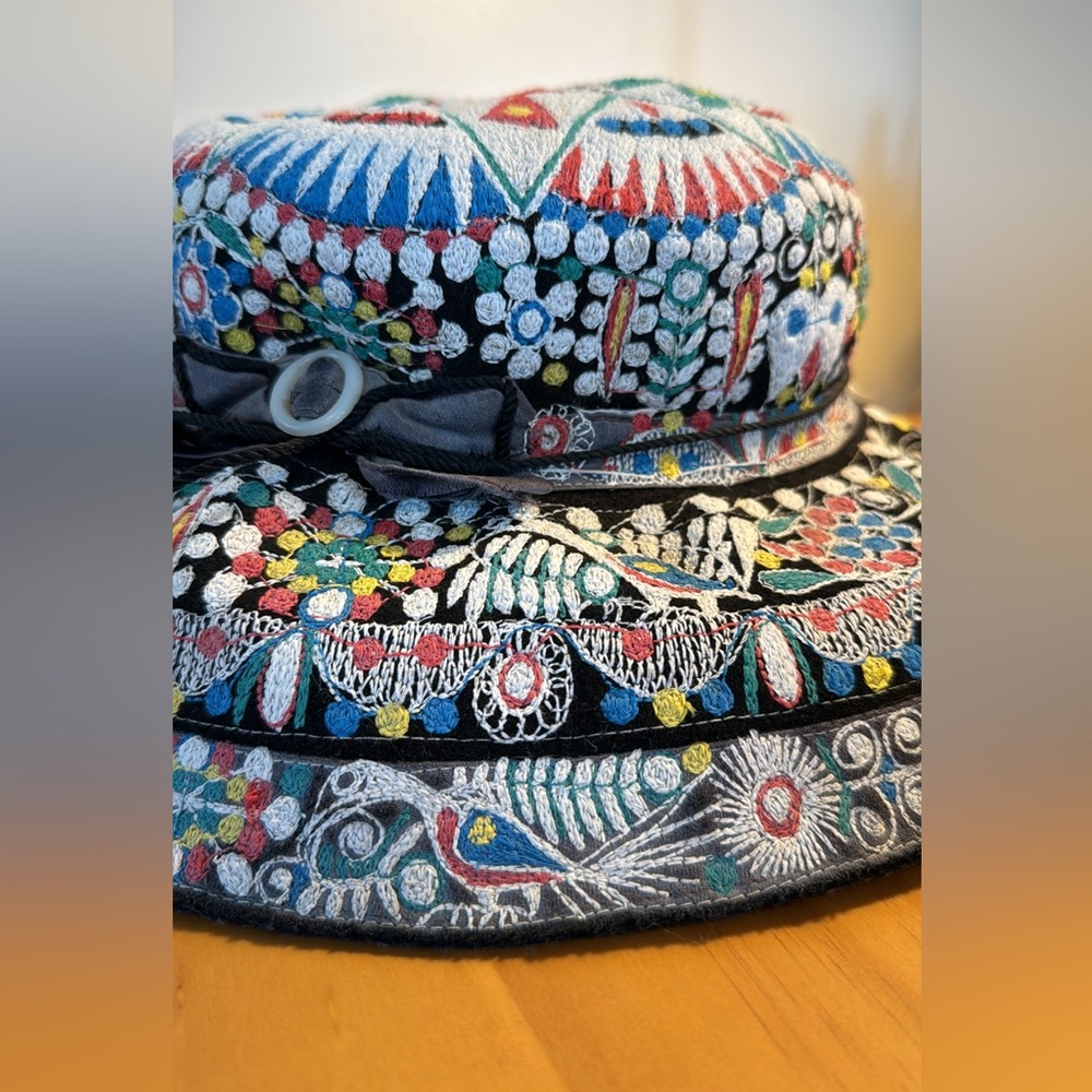 Colorful Embroidered Hat - Picture 3 of 3
